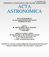 ACTA ASTRONOMICA雜志封面